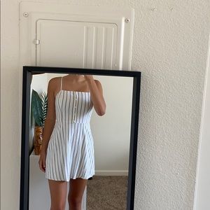 White and strip dress from Hollister